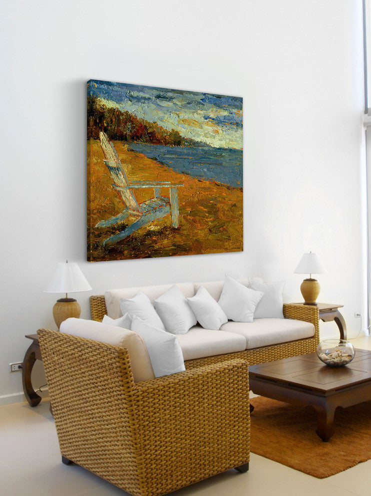 "Shoreline Memories" Painting Print on Canvas by Julie Joy