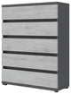 NOA Dresser, Grey/White Monaco