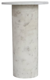 Claude Accent Table White Marble
