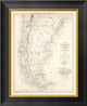 "Patagonie, Terre de Feu, Malouines, 1873"  by V. Martin de Moussy, 17x20"
