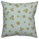Green Daisy Pattern 18x18 Spun Poly Pillow