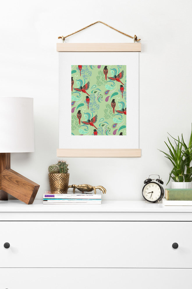 Deny Designs Pimlada Phuapradit Scarlet Minivet Art Print