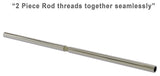 60" Shower Curtain Rod, Polished Nickel