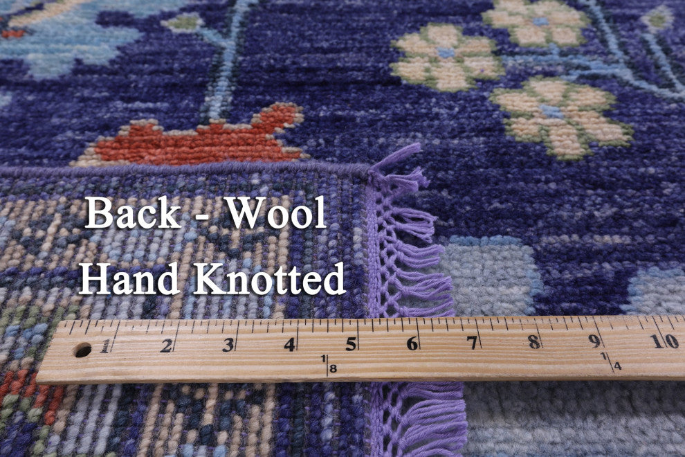 Hand Knotted Turkish Oushak Wool Rug 8' 0" X 10' 2" - Q13632