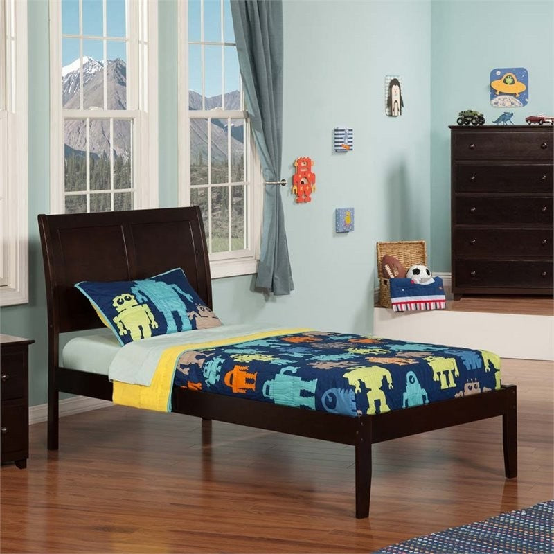 Portland Open Foot Bed, Espresso, Twin