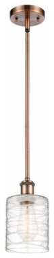 Innovations 516-1S-AC-G1113 1-Light Mini Pendant, Antique Copper