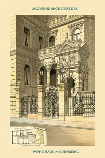 Residence in Nuremberg - Fine Art Giclee Print 24" x 36"