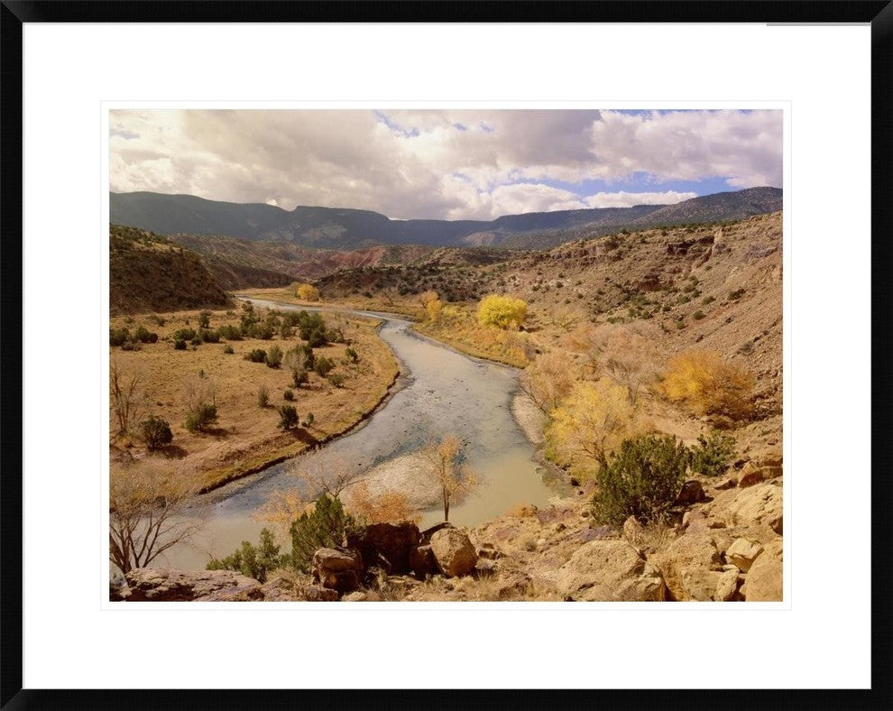 "Rio Chama in autumn, New Mexico" Framed Digital Print by Tim Fitzharris, 32x26"