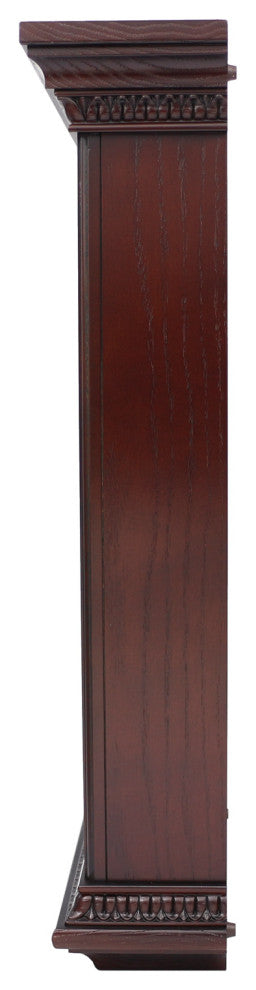 Seiko Clocks, Mahogany Wall Clock With Pendulum and Chime