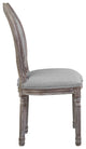 Side Dining Chair, Set of 4, Fabric, Gray, Modern, Cafe Bistro Restaurant