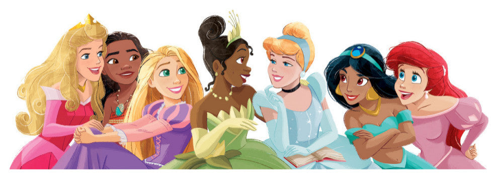 Princesses Peel and Stick Giant Wall Decal Withalphabet