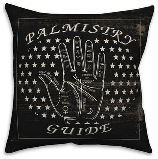 Palmistry Guide 16x16 Throw Pillow
