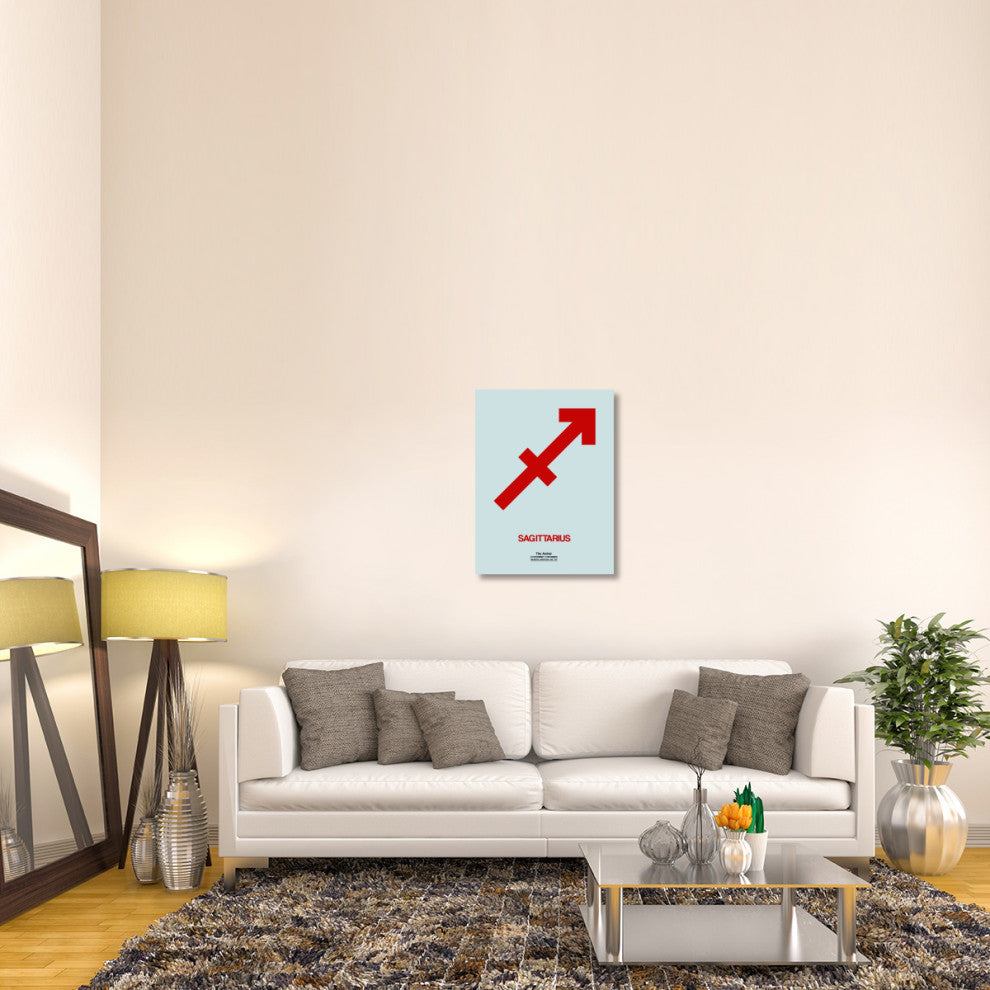 "Sagittarius Zodiac Sign Red" Fine Art Print