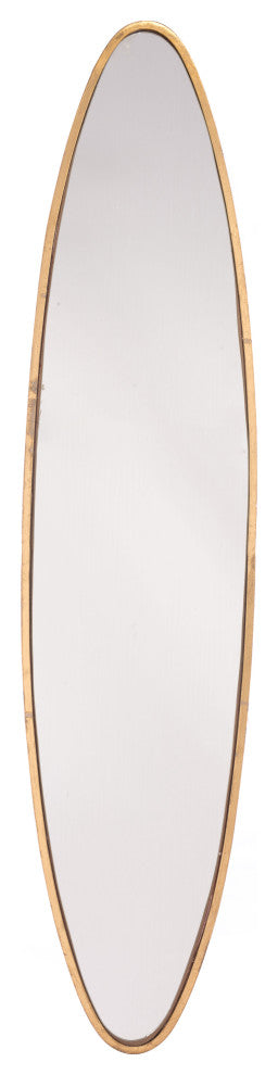 Large Oval Mirror Gold