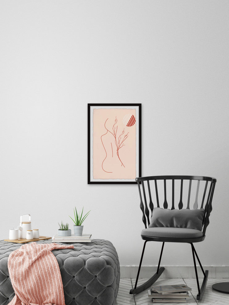 "Visions of a Girl" Framed Painting Print, 16x24