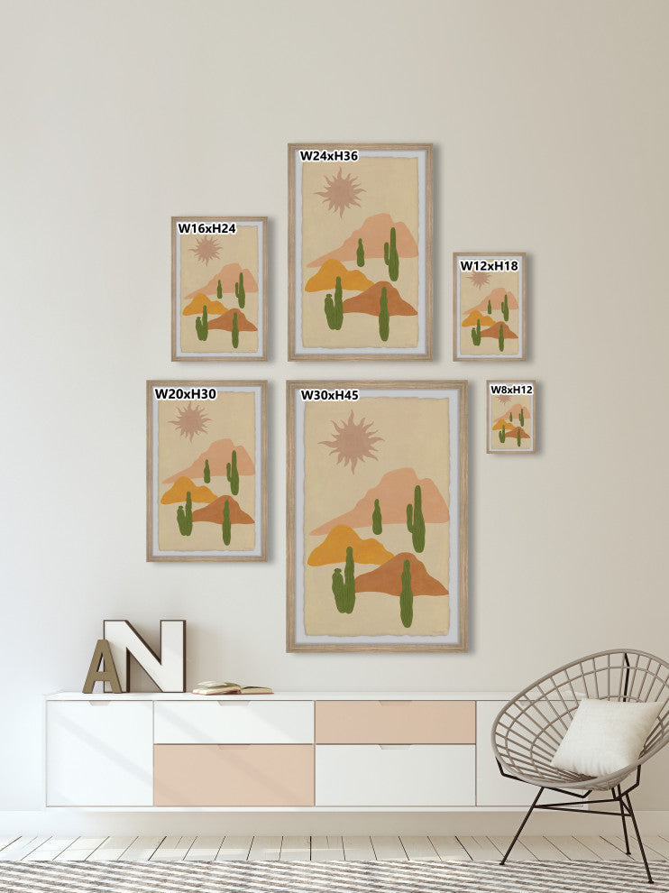 "Walk Through the Sand" Framed Painting Print, 16x24