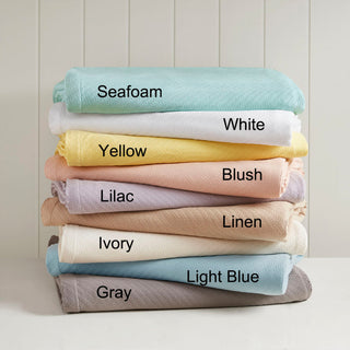 Madison Park Liquid Cotton Liquid Cotton Blanket, Lilac
