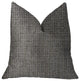 Melbourne Beige and Black Luxury Throw Pillow, 16"x16"