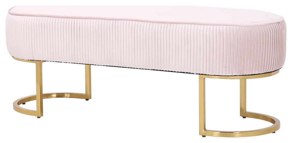 Velvet Fabric Bench