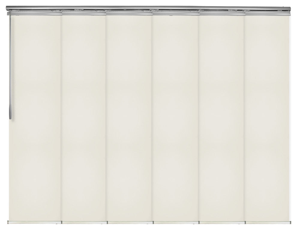 Scarlet 6-Panel Track Extendable Vertical Blinds 98-130"W