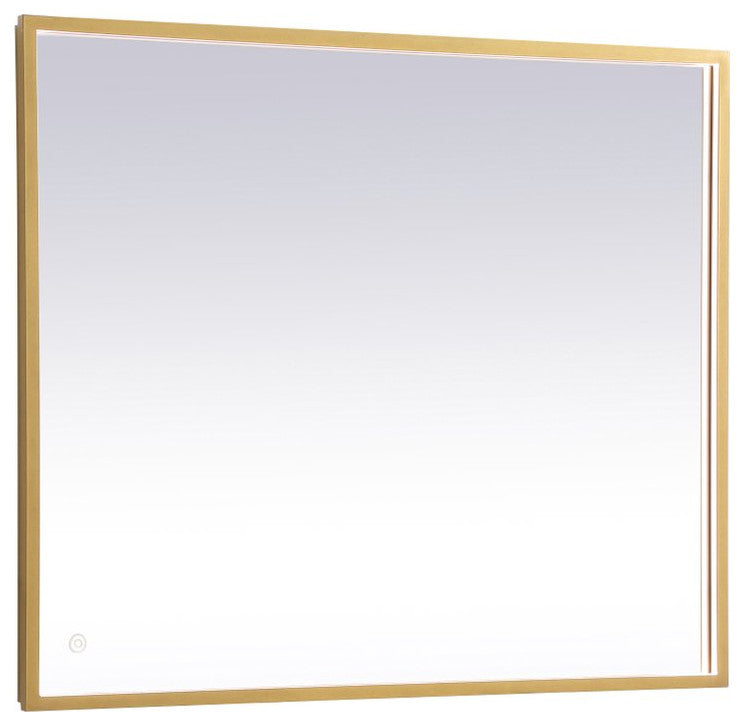 Modern Brass Led Mirror