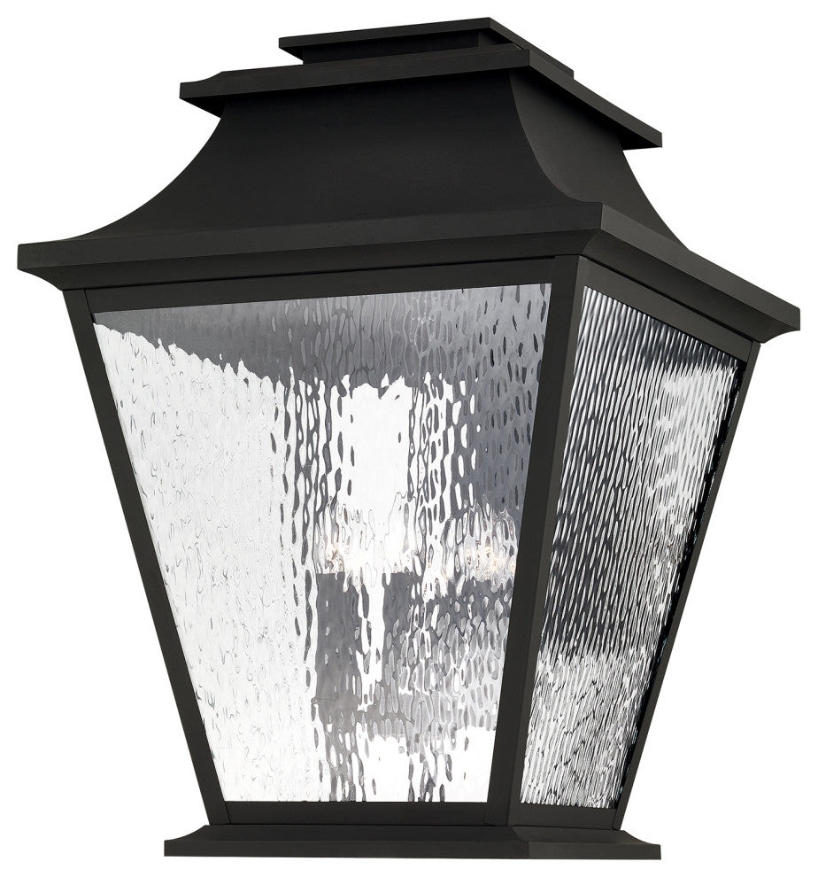 Livex Lighting Hathaway 6 Light Black Outdoor Wall Lantern