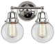 Innovations 623-2W-PC-G202-6 2-Light Bath Vanity Light, Polished Chrome