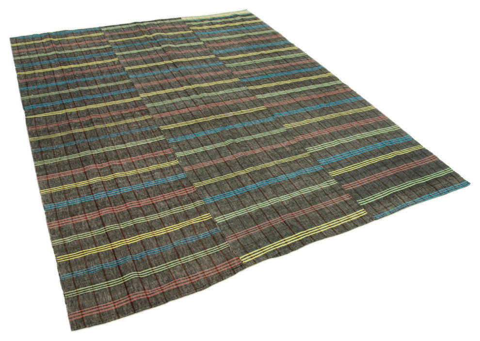 Rug N Carpet - Handmade Oriental 6' 1'' x 7' 9'' Contemporary Wool Kilim Rug