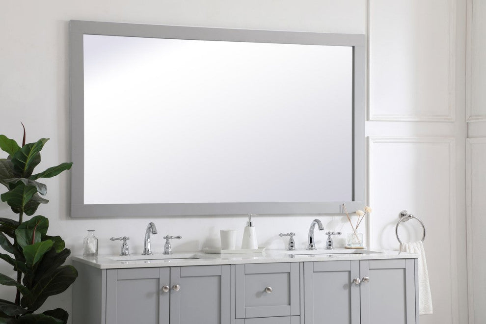 Anderson Rectangle Vanity Mirror 60", Gray