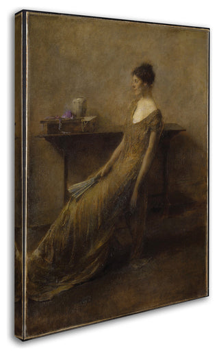 Thomas Dewing 'Lady In Gold' Canvas Art, 32 X 24