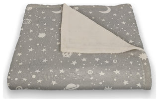 Space Doodle 50x60 Coral Fleece Blanket