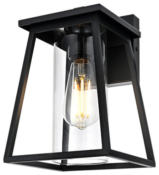 Home Living 7" Outdoor Wall Sconce, Black