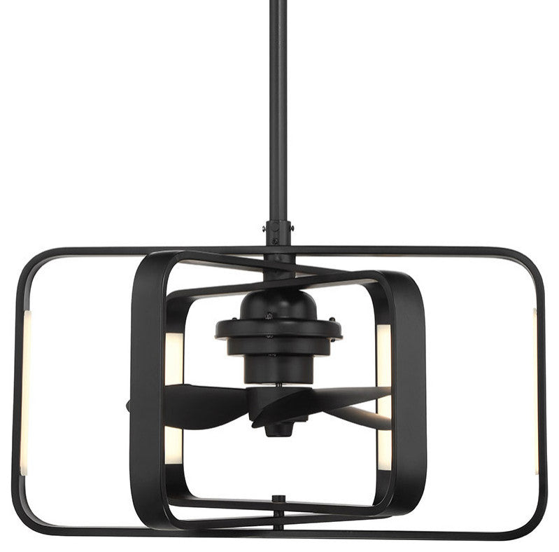 Savoy House 24-FD-955 Lynx 14" 3 Blade Indoor LED Ceiling Fan - Matte Black