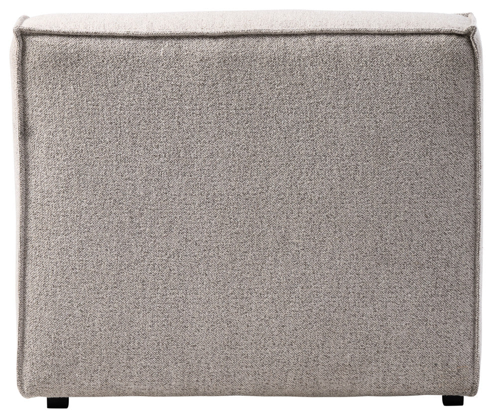 Burt Square Arm Modular Slipper Chair, Taupe Boucle