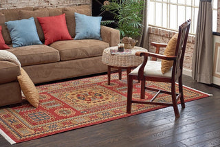 Unique Loom Red Bardiya Sahand 2' 7 x 6' 7 Runner Rug