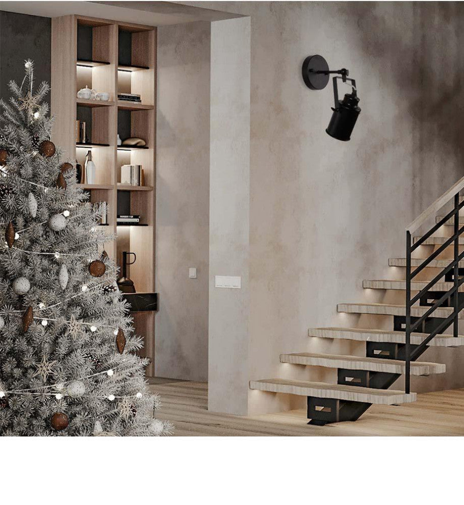Adjustable track lighting black ceiling light fixture swing wall sconce