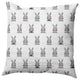 Bunny Fluffle Easter Indoor/Outdoor Throw Pillow, Ocean Abyss Green, 20x20"
