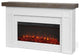 Real Flame Cravenhall Solid Wood and Glass Landscape Electric Fireplace in White