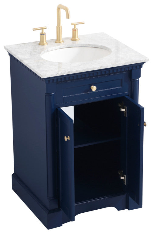Home Living 24" Single Bathroom Vanity, Blue