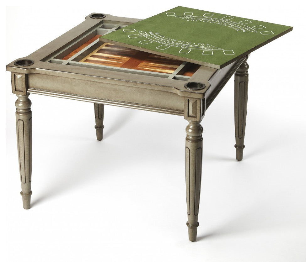 Silver Satin Multi Game Table