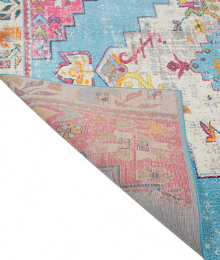 Noori Rug Distressed Delma Blue/Ivory Runner