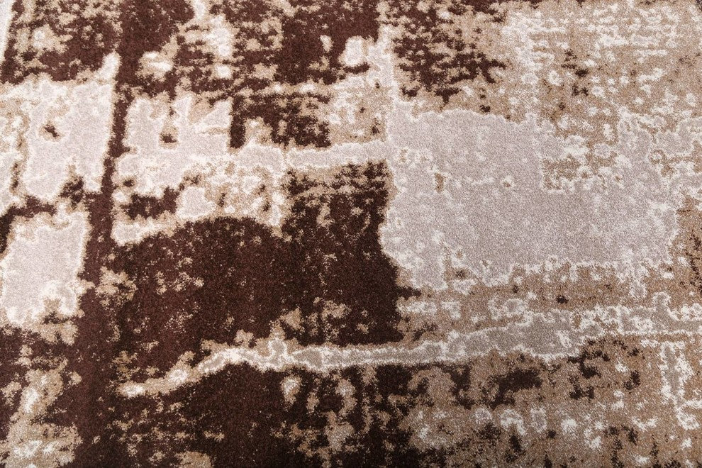 Agra Modern Turkish Distressed Oriental Area Rug, Beige, 8'0"X10'0"
