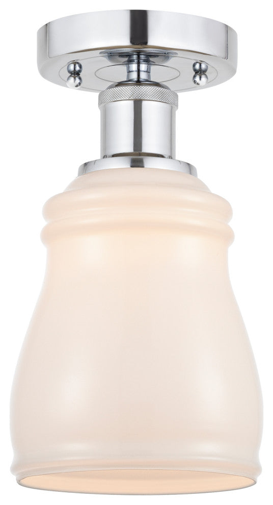 Innovations 616-1F-PC-G391 Ellery 1 Light 4.75" Semi-Flush Mount Polished Chrome