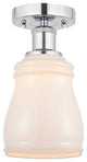 Innovations 616-1F-PC-G391 Ellery 1 Light 4.75" Semi-Flush Mount Polished Chrome