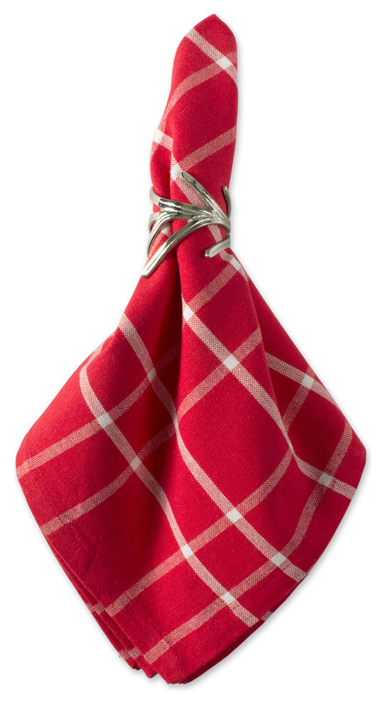 DII Holly Berry Plaid Napkin, Set of 6