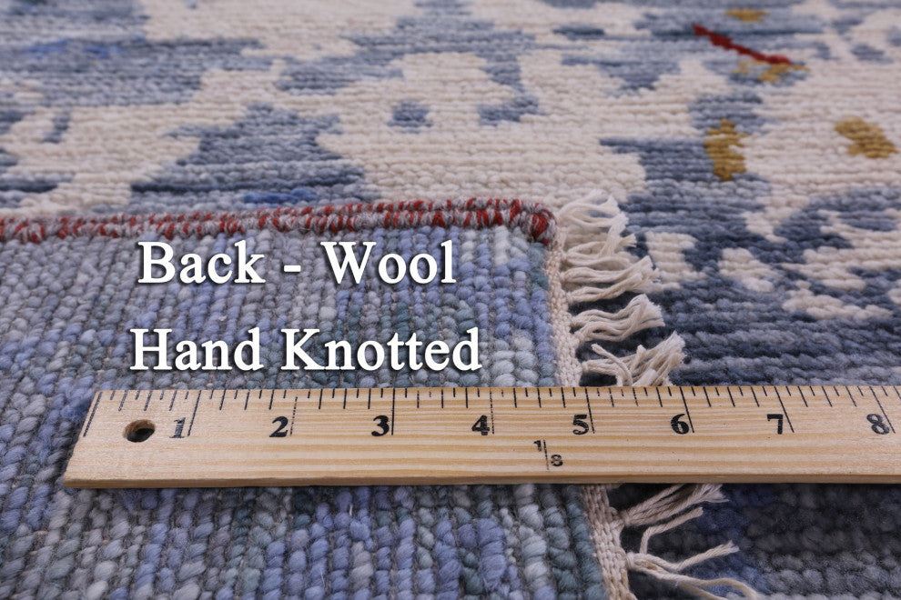 Abstract Handmade Wool Rug 7' 11" X 9' 11" Q8983
