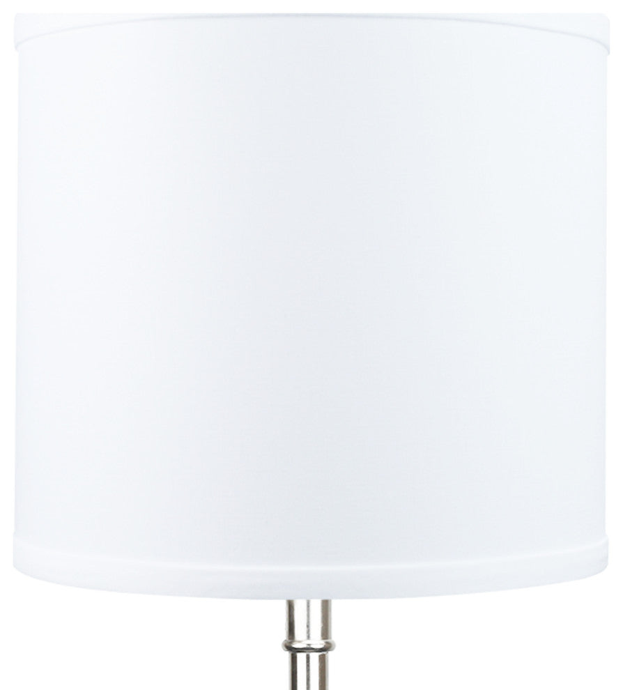 Fenchel Shades 10"x10"x9" Drum Lamp Shade, Linen White