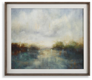 Uttermost 32352 Blue Reverie 36" x 42" Framed Landscapes Graphic - Multicolored