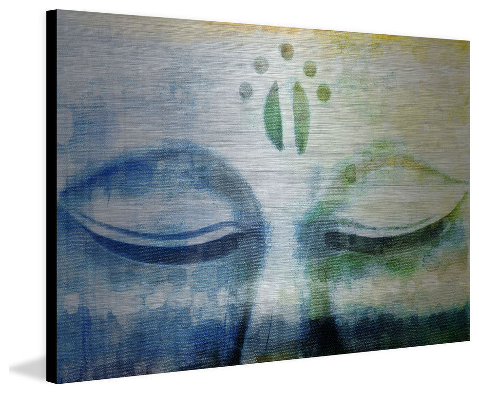 "Meditation" Painting Print on Brushed Aluminum, 24"x16"