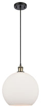 Innovations 516-1P-BAB-G121-12 1-Light Mini Pendant, Black Antique Brass